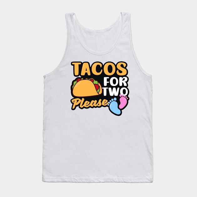 Pregnancy Announcement Shirt | Tacos For Two Please Tank Top by Gawkclothing